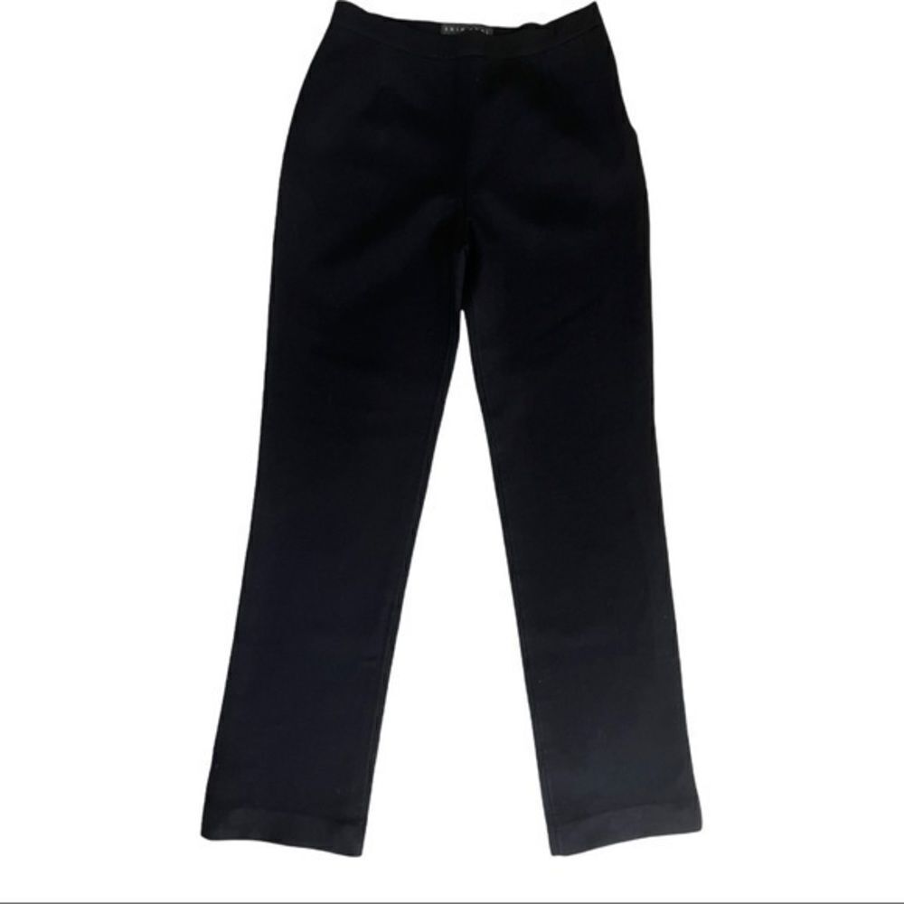 Shin Choi womens black wool lined straight leg pants size 4 run small